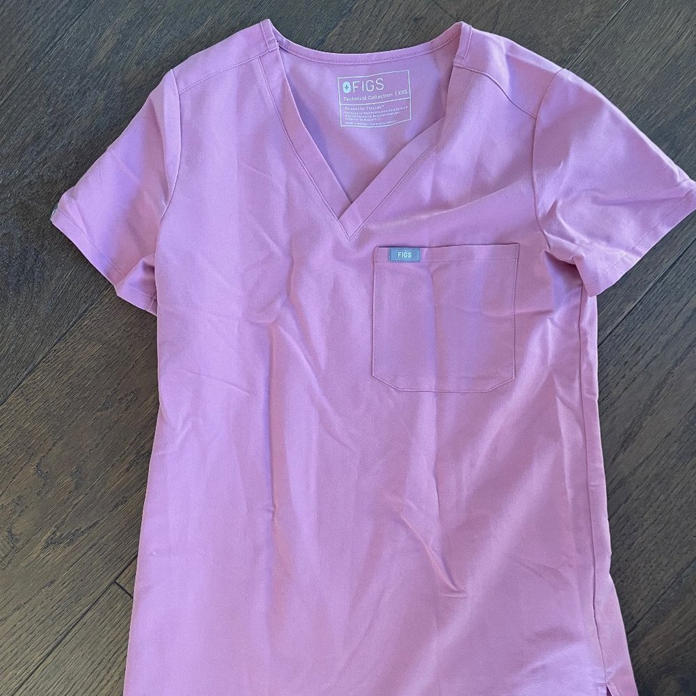 SOLD - Catarina 1 pocket top - Chalk Pink - XXS